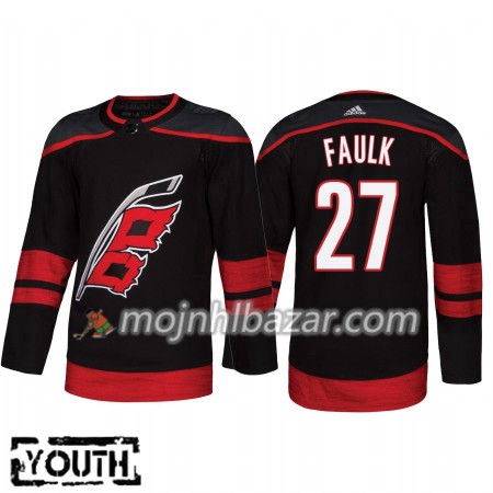 Dresovi Carolina Hurricanes Justin Faulk 27 Adidas 2018-2019 Alternate Authentic - Dječji Dresovi Carolina Hurricanes Justin Faulk 27 Adidas 2018-2019 Alternate Authentic - Dječji